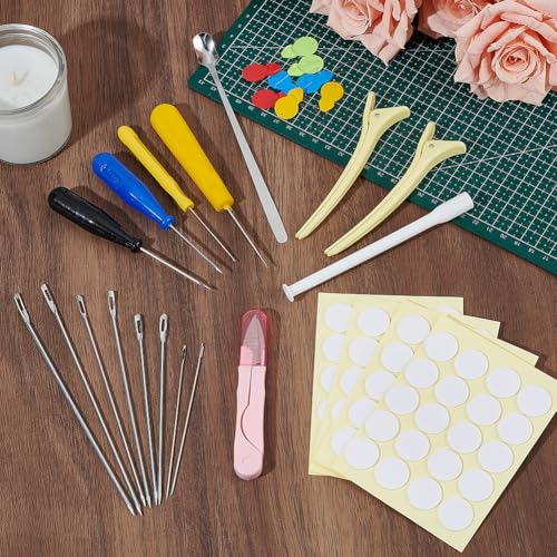 Kit para hacer velas en casa WEBEEDY con cuchara agitadora y herramientas de diseño 4