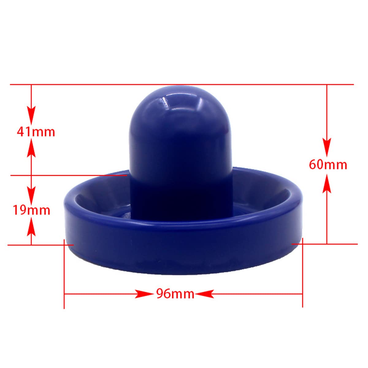 4Pcs 96mm Air Hockey Pushers Air Hockey Ball Table Mallet Portieri con 8Pcs Puck,Rosso+Blu