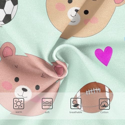 Funny Girls Underwear Toddler 2t Cotton Little Girl Panties Cute Bear Faces Briefs Undies Kids3