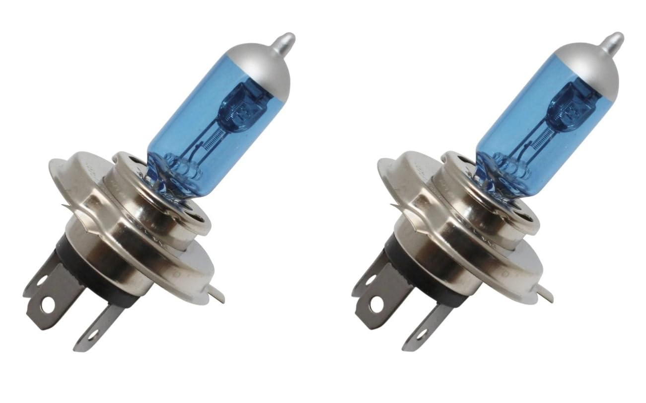cyclingcolors 2 x Motorcycle Scooter Moped Car Bulb 12V 60/55W H4 Blue