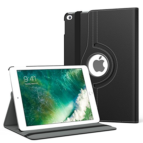 MoKo Case Fit 2018/2017 iPad 9.7 6th/5th Generation - 360 Degree Rotating Cover