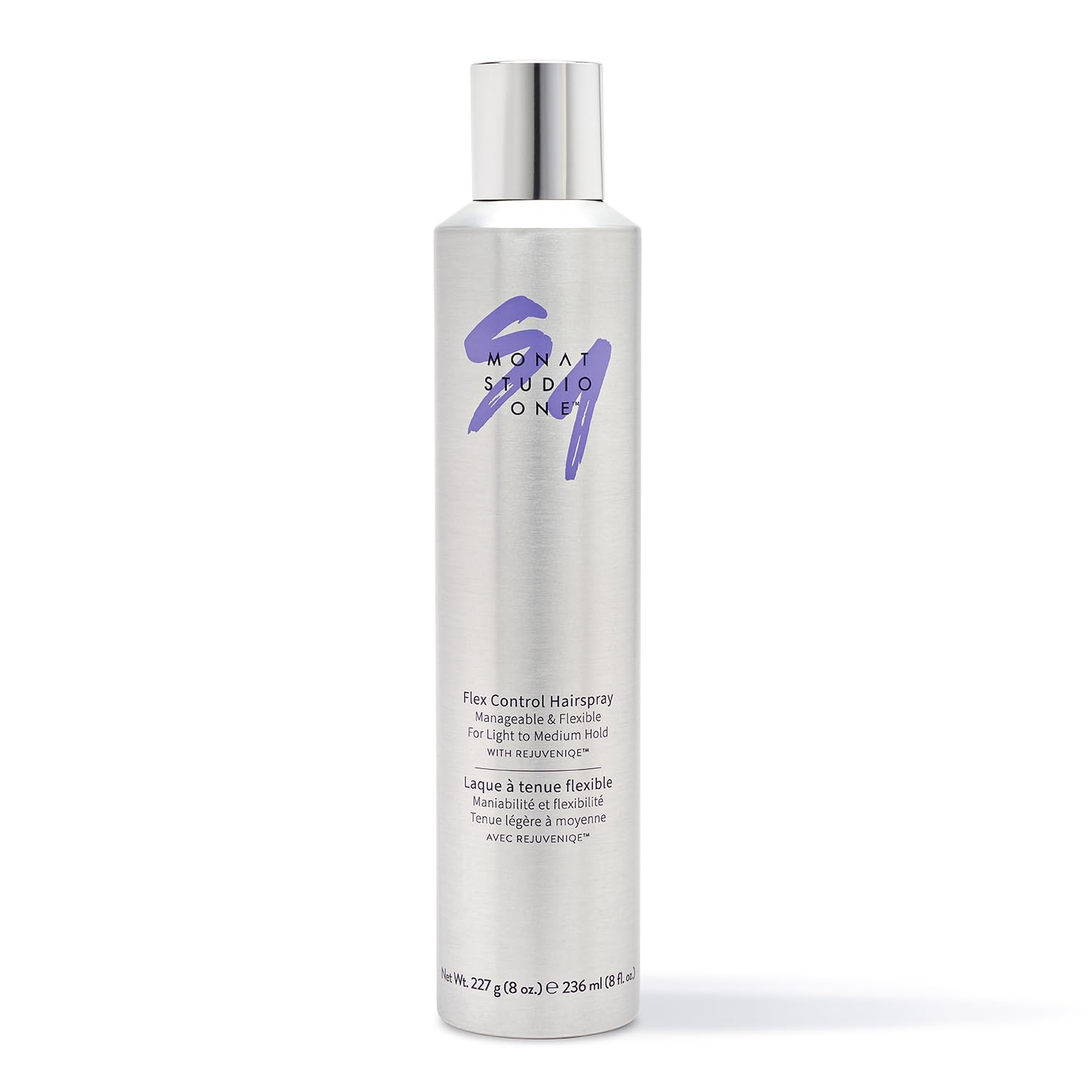 Studio One™ Flex Control Hairspray – Light to Medium Buildable Hold – Infused with REJUVENIQE® – Can be Used on Colored Hair – Fresh Smelling Scent – Style Memory for Humid Weather