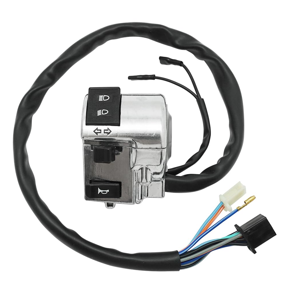 Interruttore sinistro manubrio per Honda Shadow ACE 750 VT750C / VT750CD 1998-2003 Frecce Clacson Faro anteriore