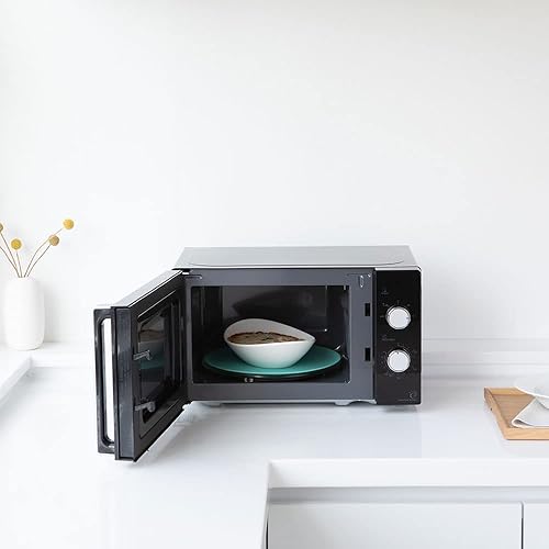 Miniatura 4 de Alfombrillas de silicona para microondas, paquete de 2, resistentes al calor hasta 570 F, 10 pulgadas (gris claro)