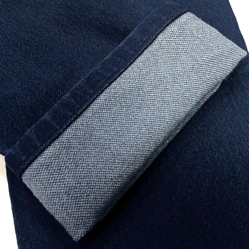 Image of ETHANOL Men's Straight Knit Denim Jeans