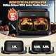 Heißluftfritteuse Zubehör für Philips Dual Flexbasket Airfryer 1000 Series 7,1L, 3Pcs Maßgeschneiderte Airfryer Silikonform Zubehör - Grillrost, Kuchen Brotform, für Philips Airfryer NA154/00 7,1L