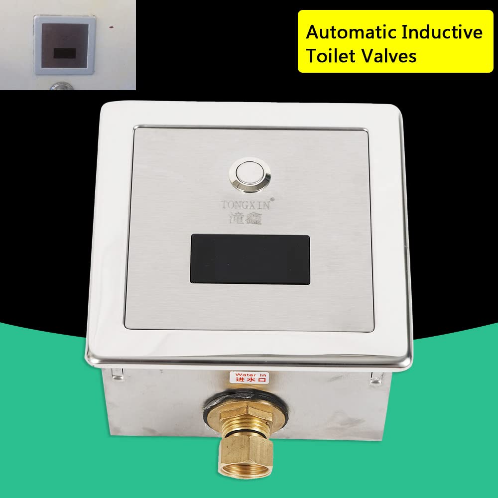 Automatischer Sensor Urinalspüler Automatische Induktion WC-Urinal-Spülventile Automatik Sensor Urinal Druckspüler Wandmontage Infrarot Armatur Urinalbecken Spülventil Urinalspüler für Toiletten