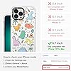 MOSNOVO for iPhone 13 Pro Max Case, [Buffertech 6.6 ft Drop Impact] [Anti Peel Off] Clear Shockproof TPU Protective Bumper Phone Cases Cover with Dinosaur Land Design for iPhone 13 Pro Max - Image 3