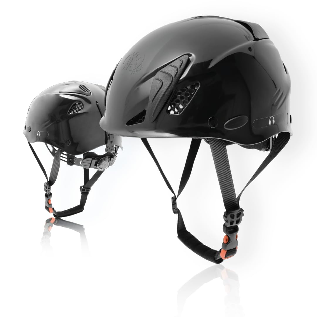 Kong. Mouse Sport. Casco da arrampicata, alpinismo, vie ferrate. Casco di Sicurezza con Imbottitura interna. CE EN 12492. 375g. Taglia Unica. Regolabile 52-64.cm. Made in Italy.