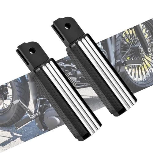 Repose-Pieds Avant Noirs pour Moto Harley Softail Street Bob Low Rider Standard 18-23