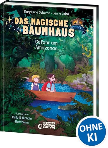 Das magische Baumhaus (Comic-Buchreihe, Band 6) - Gefahr am Amazonas: Folge Anne und Philipp auf ihrer faszinierenden Reise in den artenreichen Regenwald! - Ein Comic-Buch für Kinder ab 7 Jahren