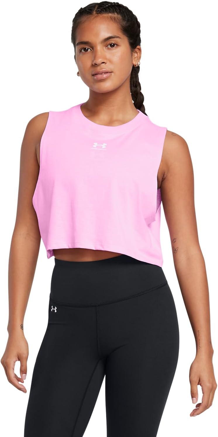 Under Armour Womens Cropped Logo Tank Top