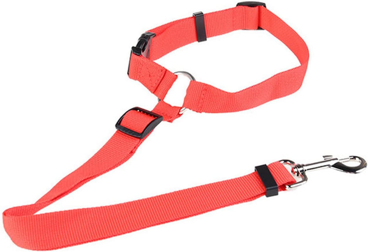 Pet Car Safety Belt Nylon Seat Adjustable Harness Seatbelt Leash for Small Medium Dogs Travel Clip(3)