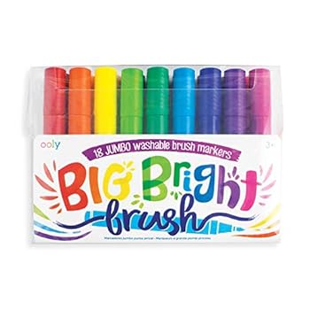 Office Product Big Bright Brush Markers - Set of 18 Book