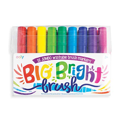 Ooly Big Bright Brush Markers - Set of 18