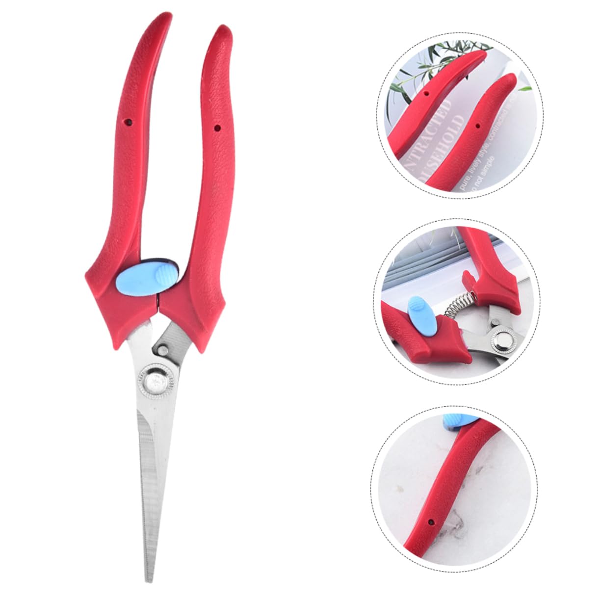 TOYANDONA 3 Pièces Sécateur de Jardin Ergonomique Inoxydable avec Ressort Élastique pour Élagage et de Fruits Outil de Jardinage Durable