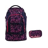  Satch Pack Schulrucksack Set 2-teilig Pink Bermuda