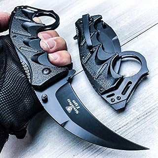 Snake Eye Tactical Everyday Carry Karambit Style Ultra Smooth One Hand Opening Folding