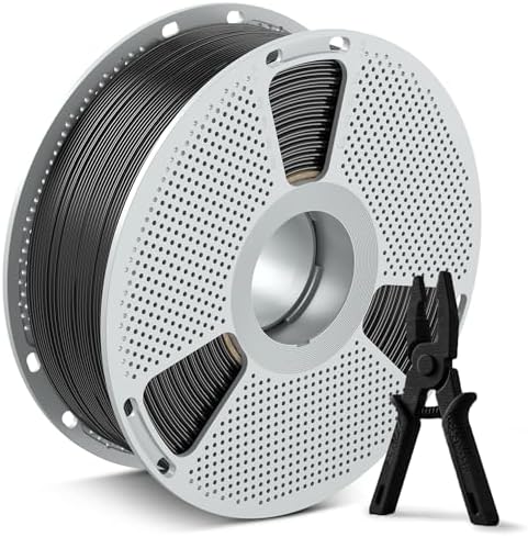 SUNLU Easy PA Filament 1.75mm 1KG, Nylon 6+66 3D Printer Filament, Polyamide (PA) Nylon Filament, Strong and Durable, Warp-Free Printing, PC Spool, Fit Most FDM Printer, 1KG Spool(2.2lbs), Black