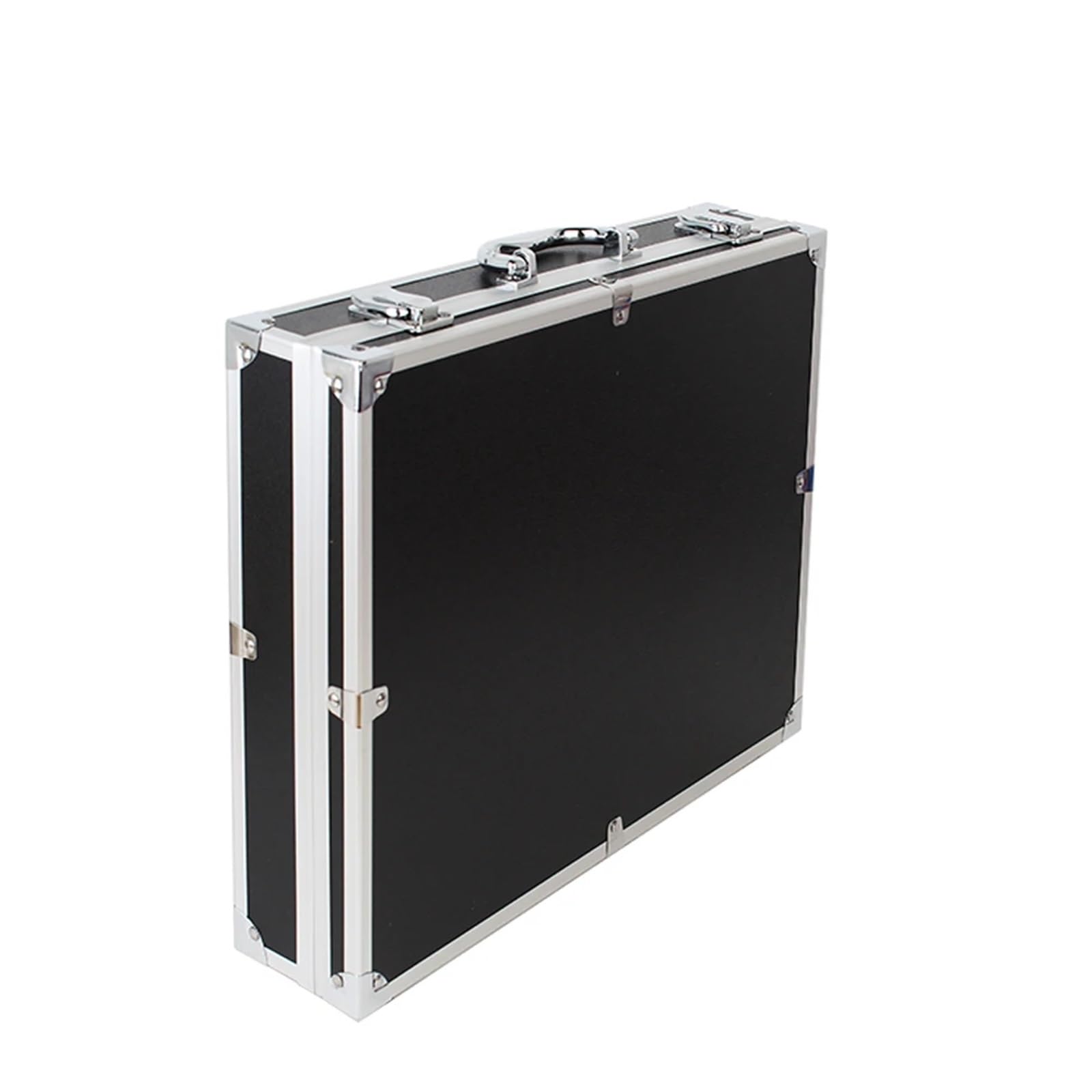 Werkzeugkasten, Aluminium-Instrumentenkoffer, Aufbewahrungsbox, tragbare Geräte, Organizer-Boxen, großer Hartschalenkoffer aus Aluminium(Black)