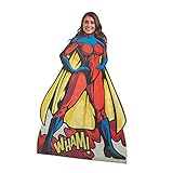 Female Superhero Cardboard Stand in Photo Stand-Up - Party Photo Booth Supplies