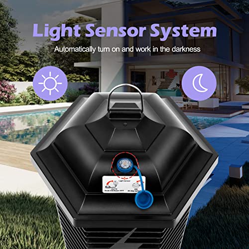 Electric Bug Zapper, Indoor Outdoor Mosquito Repellent Lamp, Waterproof Pest Control Insect Fruit Fly Trap, 365Nm Uv Bulb Light, High Powered Gnat Moth Killer For Home Backyard Garden Patio Camping #TOP2