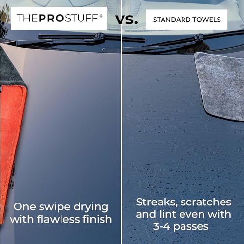 Image of Car Drying Towel | Super Absorbent | Twisted Loop Microfiber | Dual-Sided, Lint-Free, Scratch-Free, 1400 GSM Drying Towel for Car Detailing (X Large)