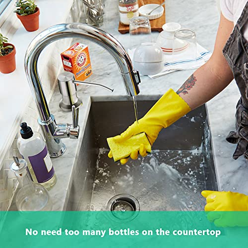 Ohihi ZJ-SOAP-02-FBA Dispenser For Kitchen Sink, Built In Sink Soap Dispenser (Brushed Nickel), Countertop Soap Dispenser Pump thumb #4