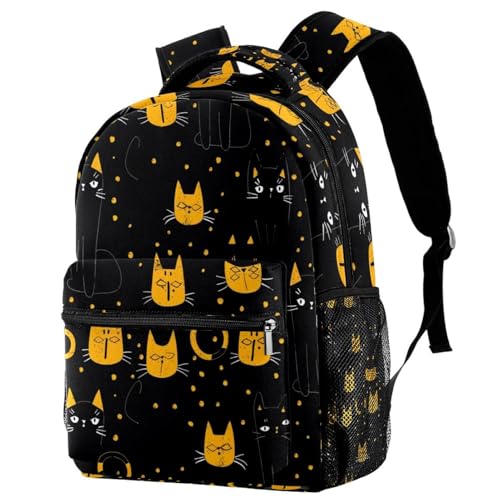 Sac à dos Campus chat jaune pour en finir avec les gourdes renversées en voyage scolaire