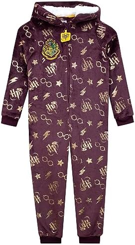 HARRY POTTER Onesie for Girls | Hogwarts Girls Onesies | Gryffindor PJs for Girls | Official Merchandise 2 51YLMd2IbXL. AC