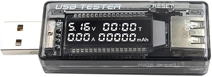 mailfoulen LCD Corriente del Cargador del probador del Voltaje del volt?metro Capacidad USB Cargador de bater?a m?vil Doctor medidor de Potencia Texter Bien parecido Practico mailfoulen LCD Corriente del Cargador del probador del Voltaje del volt?metro Capacidad USB Cargador de bater?a m?vil Doctor medidor de Potencia Texter Bien parecido Practico