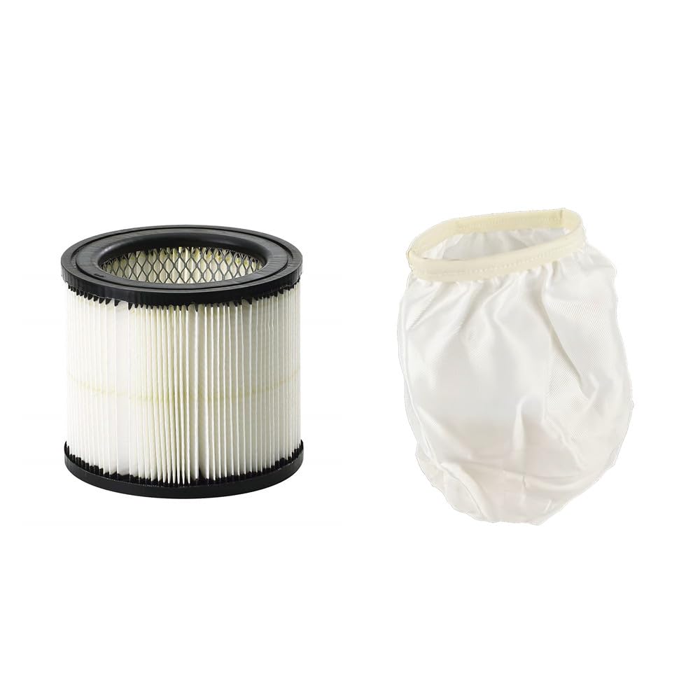 MODRIAN 1 SET CMXZVBE38752 Cartridge HEPA Filter CMXZVBE38770 Cloth Filter Dust Bag Type EE,compatible with CRAFTSMAN Wet/Dry Vac Wall-Mount Shop Vac FLOORMASTER HANG-UP VACS and Most Shop Vac