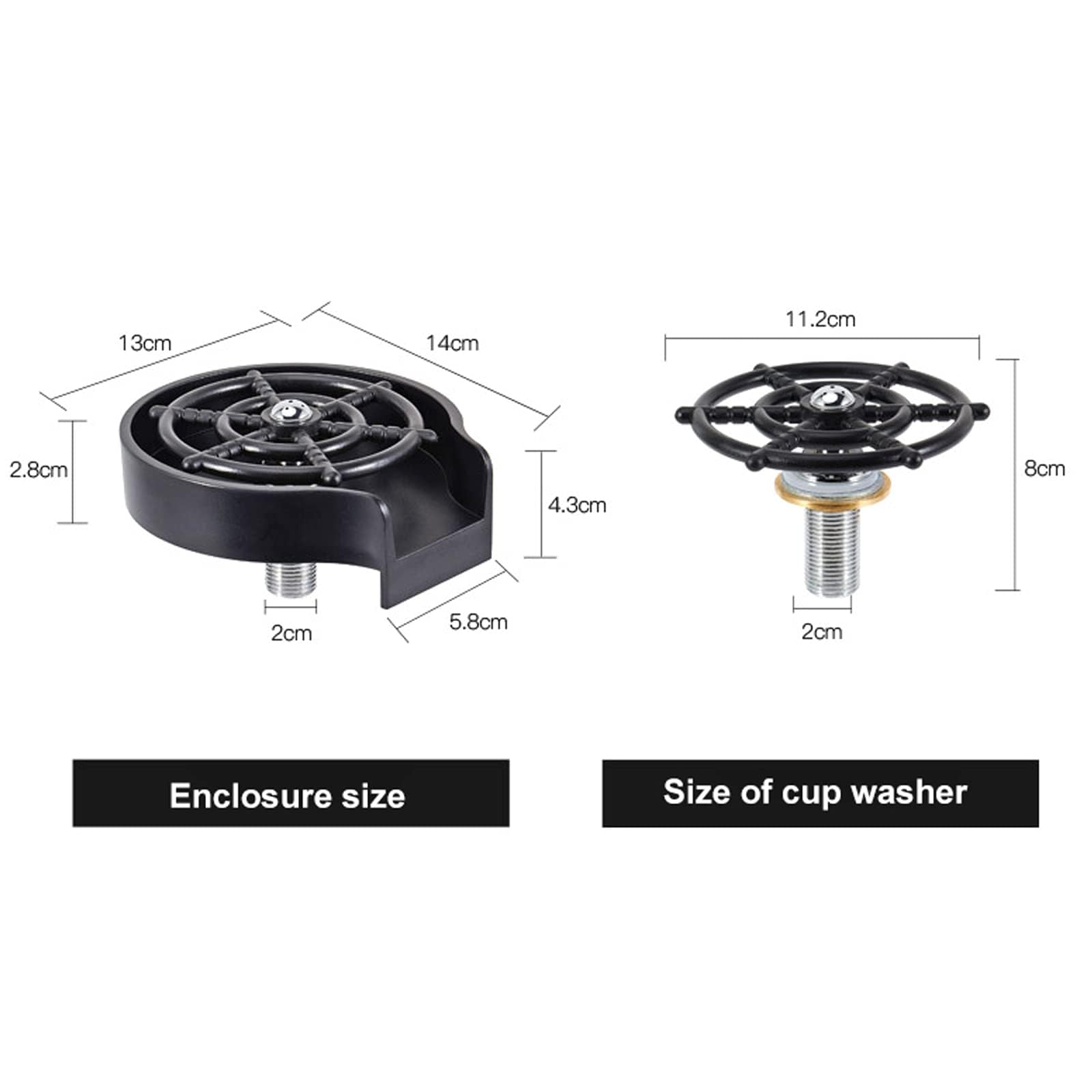 Lavadora automática de Vasos para grifos,Enjuagadora de Vidrio Barra de Bar lavavasos Fregadero rociador Lavadora de vasos para fregadero de cocina para KTV, restaurantes, cafeterías