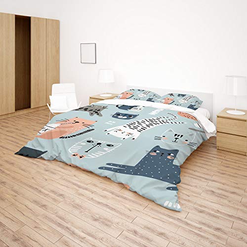 Housse de couette CHEHONG King microfibre de qualité supérieure parure de lit luxe