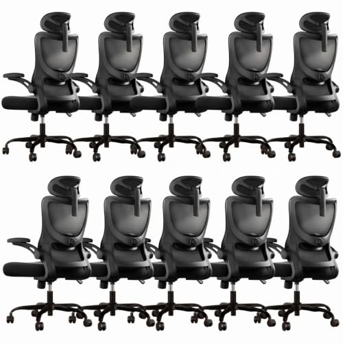 Image of Marsail Ergonomic Office Chair with 3D Armrests, Pack of 10