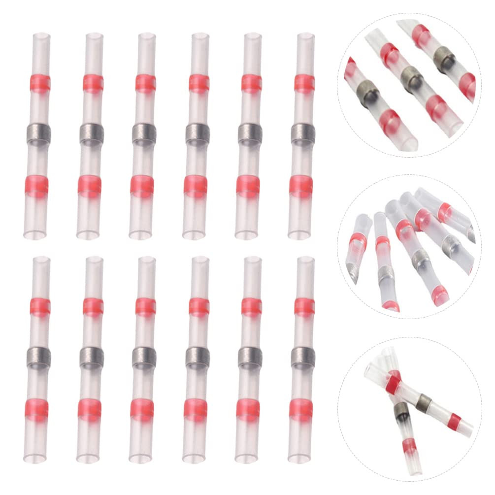 FAVOMOTO 150pcs Insulated Heat Shrink Butt Connectors Solderless Wire Connectors for Marine Car Boat Truck Wire Joint Sealing