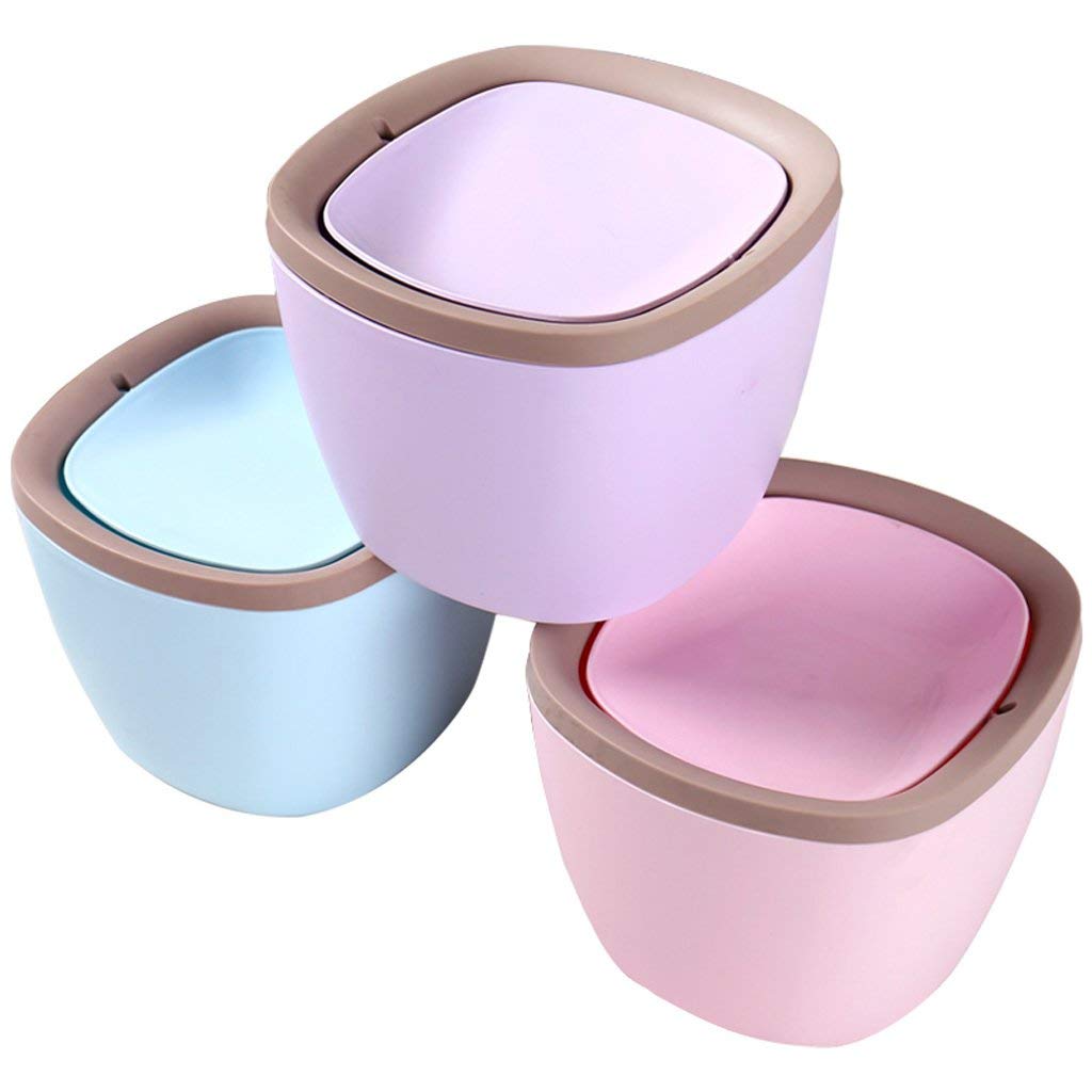 Pattumiere in plastica con coperchio basculante per rifiuti