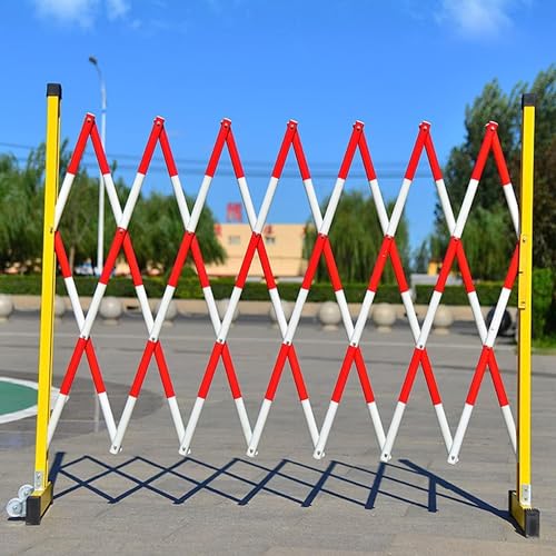 Barricada de metal expandible industrial para control de acceso y gestión del tráfico en situaciones de seguridad