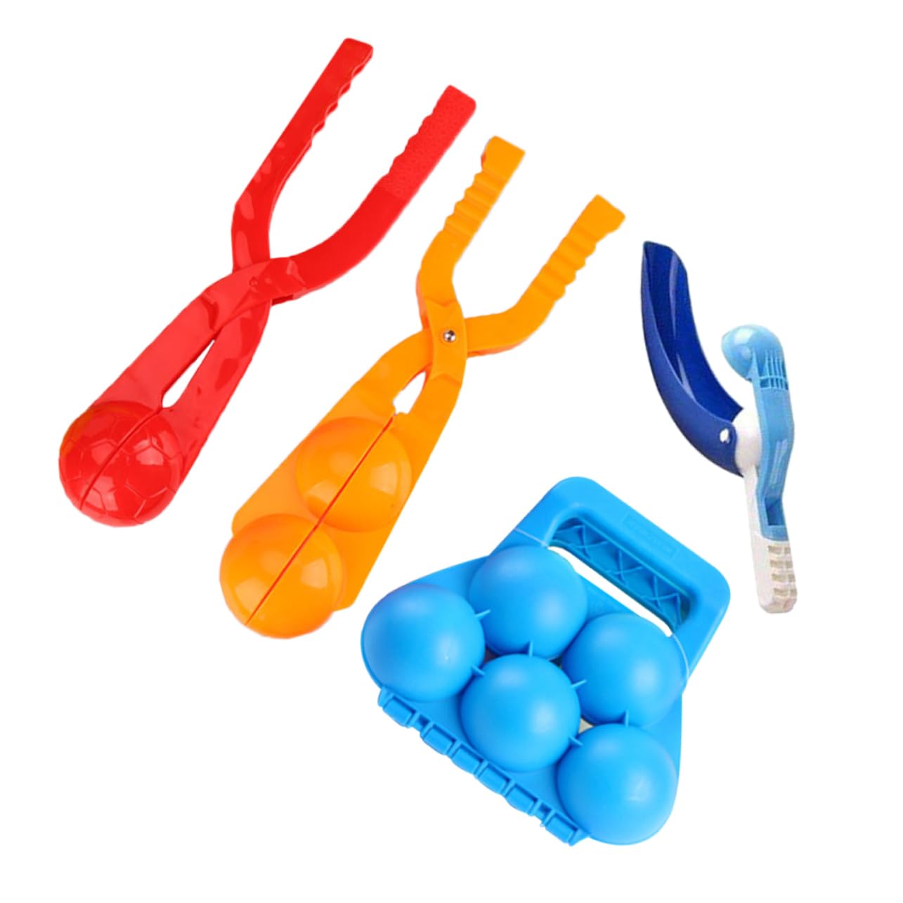4piezas Clip De Bola De Nieve Juguetes De Invierno para Fabricado Mango Antideslizante para Exterior