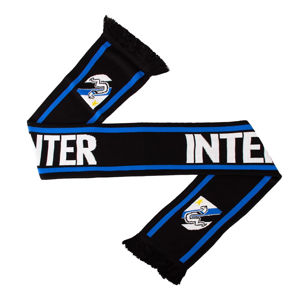 Inter Scarf Acrylic Sciarpa Taper Collection Unisex Adulto Nero One Size
