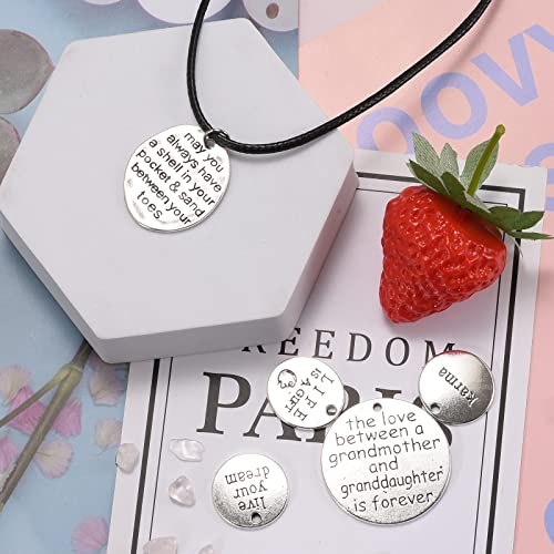 23Pcs Mixed Inspiration Words Charms Craft Supplies Pendants Beads Charms Pendants For Crafting Jewelry Findings Making Accessory For Diy Necklace Bracelet (A511) #TOP5