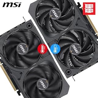 MSI NVIDIA GeForce RTX 5050 8G Shadow 2X OC Carte Graphique - 8 Go GDDR7 (20 GB/s /128 Bits), PCIe 5.0 - Double Ventilateur (2X Ventilateurs TORX 5.0), HDMI 2.1b, DisplayPort 2.1b