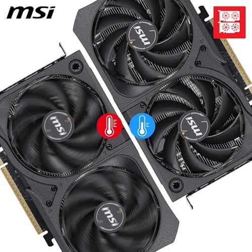 Image of MSI GeForce RTX 5050 8G Shadow 2X OC Graphic Card - NVIDIA GeForce RTX 5050 GPU, 8GB GDDR6 128-bit Memory, 20 Gbps, PCI Express Gen 5 x16 Interface, Upto 2602 MHz, TORX Fan 5.0