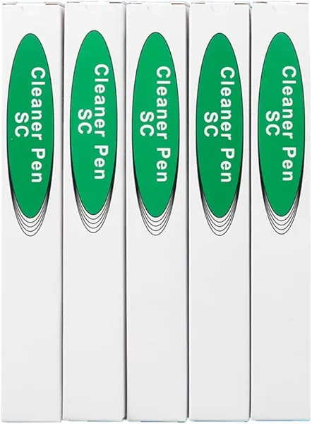 Fiber Optic Connector Cleaning Pen,5PCS Fiber Optic Cleaner Pen for 2.5mm Ferrules SC,FC,ST,SC/APC and FC/APC,800+ Clean Times