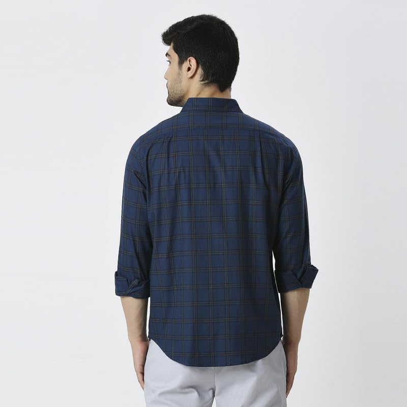 Image of Mens Striped Slim Fit Cotton Casual Shirt | Full Sleeves Mens Shirts | Stylish Shirt for Men