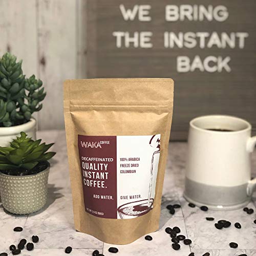 image for Waka Coffee Decaffeinated Quality Instant Coffee, Colombian, Medium Ro