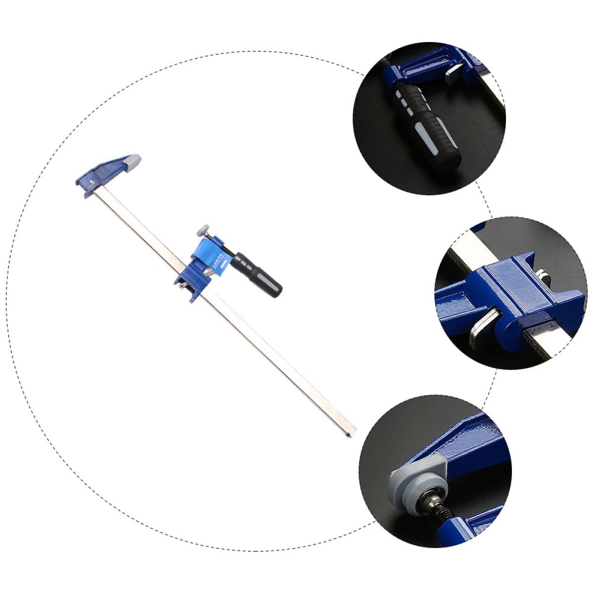 Artibetter Morsetto a F Clip per Lavorazione del Materiale con Design Ergonomico e Materiale Plastica e Acciaio, Morsetto da Falegname Resistente e Facile da Usare