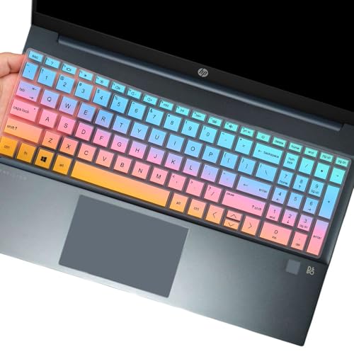 Keyboard Cover Skin for 15.6 HP Laptop/HP Pavilion 15-eg 15t-eg 15-eh 15t-eg200 eg100 eg000 15-eg2373cl/eg2153cl/eg1053cl/eg2079nr/eg1073cl/eg2053cl/eg2055cl/eh2085cl/eg2073cl-Colofur