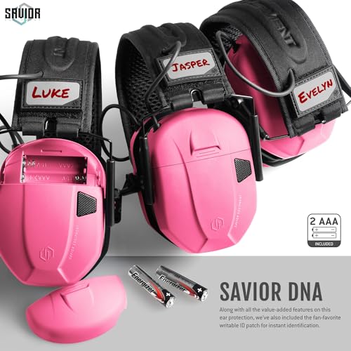 Image of Savior Equipment Apollo Electronic Earmuffs For Shooting w /Gel Ear Pads, 24dB NRR, Noise Cancelling Ear Protection Headset