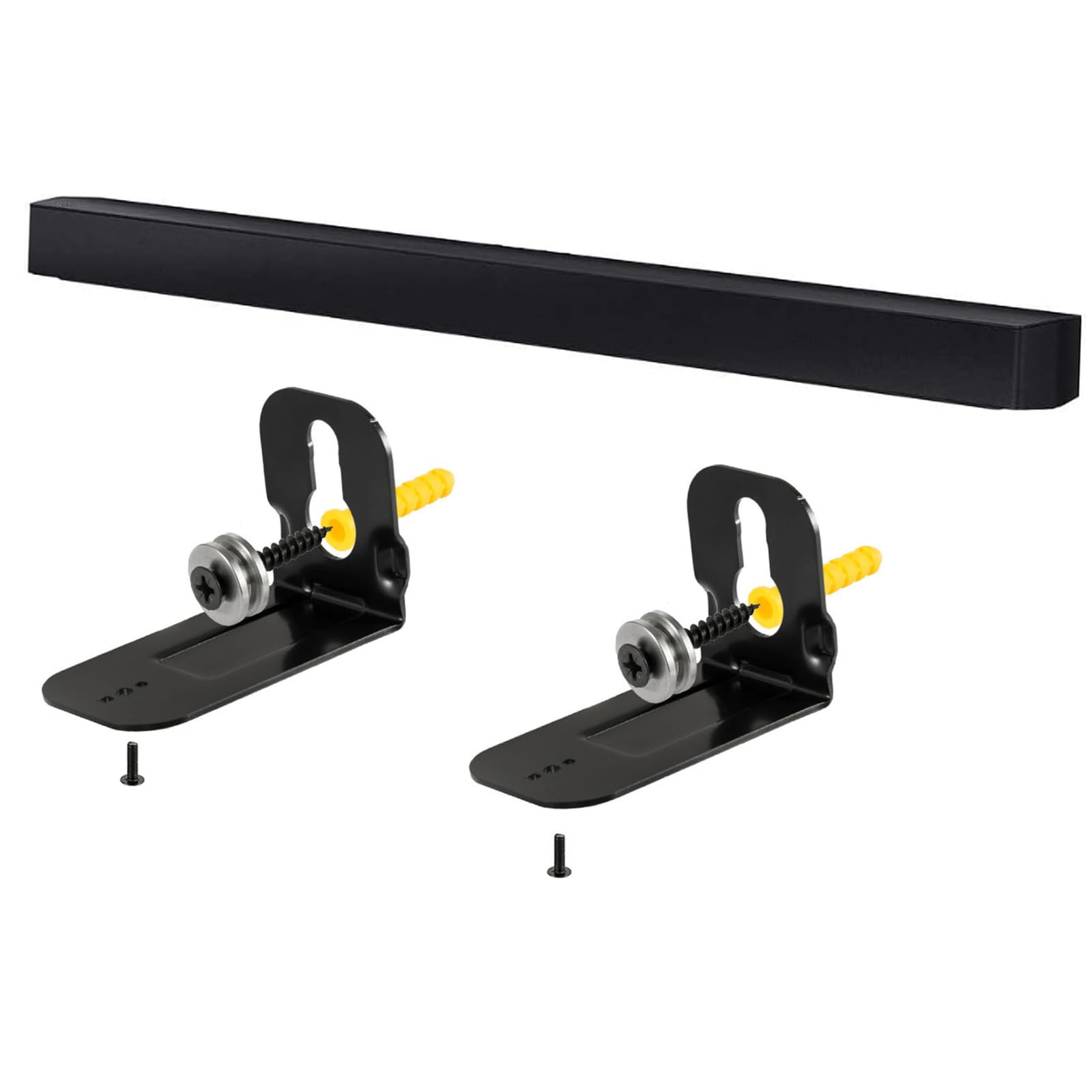 EUGOOCX Soundbar Wall Mount Bracket for Samsung HW-Q990 HW-N950/HW-S40T/HW-S41T/HW-S60T/HW-T400 Center Channel Soundbars TV Audio Accessories